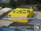 Yellow Festival Giant Inflatable Cube Tent , Inflatable Large Storage Tent Custom