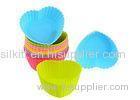 Heat resistant colorful Silicone Cake Molds / silicone bakeware molds Family use