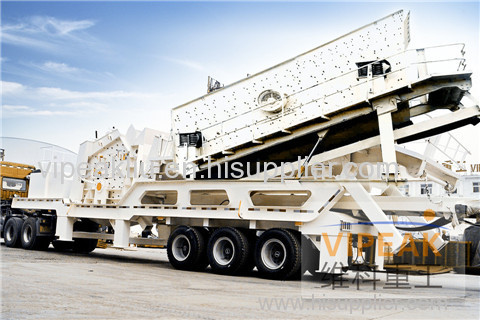 Combined Mobile Impact Crusher Plant
