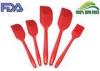 Customized Silicone Kitchen Tools Set 5 Piece , Silicone Cookware with Screen Printing Logo