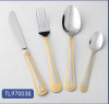 Egypt new product gold plated flatware / spoon and fork