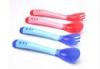 Tasteless Thermal Discoloration silicone spoons for babies , toddlers feeding