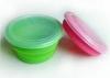 Mini Non - toxic silicone pudding bowl With PP lid SGS , LFGB Certificate