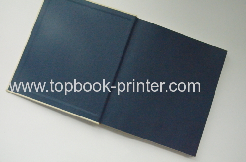 Print gold stamped fabric cover thread-bound hardcover book
