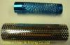 Decorative Painting punching Mild steel tube / Perforated Exhaust Tubing