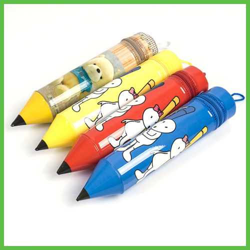 Pencil shape Soft PVC Pencil Case