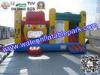 ODM Outdoor Inflatable Sport Games , PVC Inflatable House Bounce With Slide