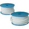 White Expanded PTFE Teflon Tape / Sealing PTFE Tape For Wires , 0.2g/cm3 - 1.2g/cm