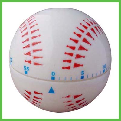 60Minutes Plastic Mechanism Baseball/Basketball Kitchen Timer