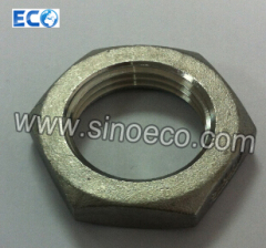 Ss Lock Nut, Threaded Stainless Steel 304 or 316 Pipe Fitting, Hexagon Lock Nut