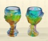 Hot Sales!! Liuli Crystal Dragon and Phoenix Cup of Wedding Gifts