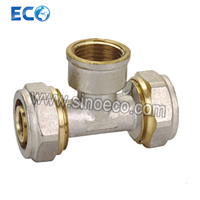 Brass Compressin Tee Fitting for Pex-Al- Pex Pipes