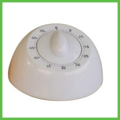 Plastic Mechanism Round Table Clock Kitchen Timer