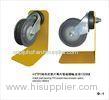 TPE Double Flakes Swivel Elevator Trolley Plain Bearing Castor Wheels , Diameter 100mm