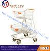 Unfolding Grocery Store Shopping Carts Trolley Zinc Coating Surface