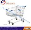 Large Steel Metal Grocery Store Shopping Carts Shopping Trolley Unfolded