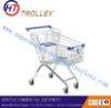 Four wheel Grocery Store Shopping Carts For Walmart Supermarket Unfolded 100L