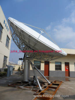 offset satellite dish antenna