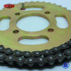 Motorcycle chains high quality motor spare parts drive transmission chain with sprockets
