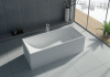 Freestanding Composite Resin Artificial Stone Bathtub