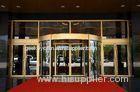 Luxurious building entrance Automatic curved sliding door Of Aluminium / steel frame