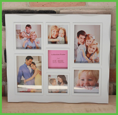 7 Photos Modern Plastic Photo Frame