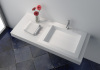 Freestanding Composite Resin Artificial Stone Basin