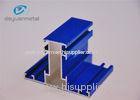 Mill Finished / Blue Powder Coating Wood Grain Aluminum For Windows And Doors