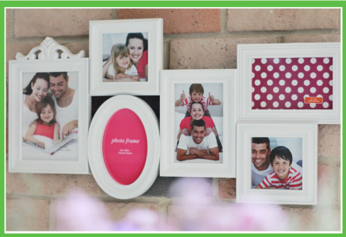 6 Photos Modern Plastic Wall Hanging Photo Frames