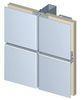 Silver 15mm / 20mm Aluminum Honeycomb Panels Inerterior / Exterior Wall Cladding Sheets