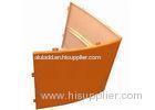 Orange Weatherproof Custom Aluminum Panels External / Internal Wall Cladding Panels