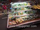 Commercial display fridge circle fridge with four side display open chiller