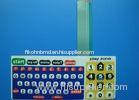 Embossed metal dome Single Membrane Switch with Rubber keys , 190*133mm