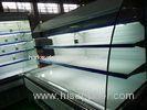 low height open display showcase cooler white color 2.5meter