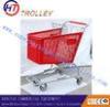 Plastic Grocery Store Shopping Carts Trolleys With Kids Seat Plate