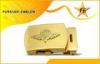 2D Gold Plating Metal Belt Buckles For Men With Customizd Logo