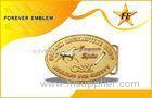 durable 3D gold plating custom made metal belt buckle for women