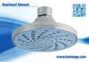 Small Round Blue Abs Water Saving Overhead Shower Head For Hotel