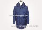 Warm Mens Padded Winter Jackets , Double Zipper Long Wind Coat