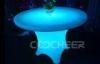 Round Shape Led Banquet Table Rechargeable Table Use In Bar With DMX Control