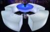 Event Use RGB Color LED Outdoor Furniture Plastic Illuminated Patio Bar Set