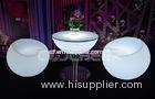 Home Led Lounge Furniture / Illuminated Small Decoration Chairs Sets RGB Color
