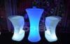 DMX Control Led Bar Furniture / Luminous High Patio Bar Table And Stools