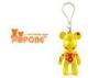 Rotatable Head Small Plastic POPOBE Bear Keychain for Mobile Phone Accessories 3&quot; / 8.2cm