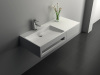 Freestanding Composite Resin Artificial Stone Basin