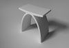 Freestanding Composite Resin Artificial Stone Chair