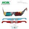 Rainbow Anaglyph Red Cyan Stereoscopic Paper 3d Glasses For Cinema / Home Theater
