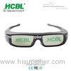 Cool Frame Button Battery Movie DLP Active Shutter 3D Glasses For Man / Women