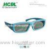 Small Blue ABS Frame Linear Polarized 3D TV Glasses For Kids / Children