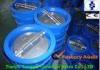 BS5153 Large Dual Plate Check Valves , dual plate lug wafer rubber seat